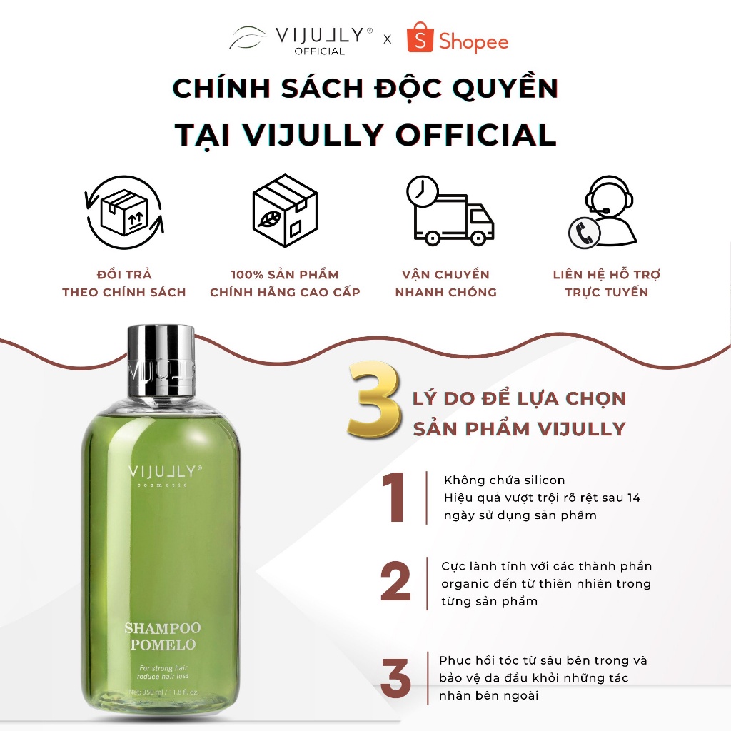 Dầu Gội Bưởi Vi Jully 350ml