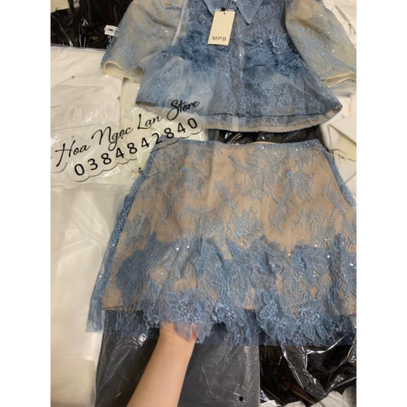 Set ren hoa xanh mai phương bùi fulltag mac 2 tem