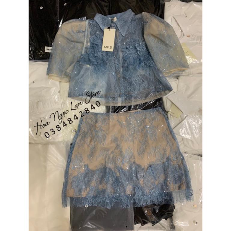 Set ren hoa xanh mai phương bùi fulltag mac 2 tem