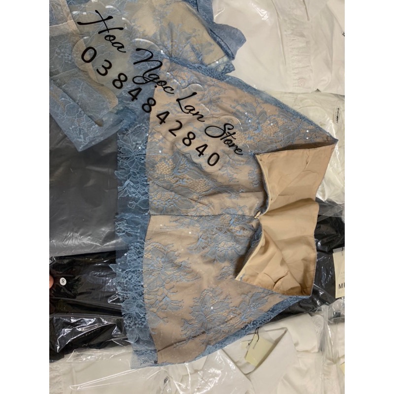 Set ren hoa xanh mai phương bùi fulltag mac 2 tem