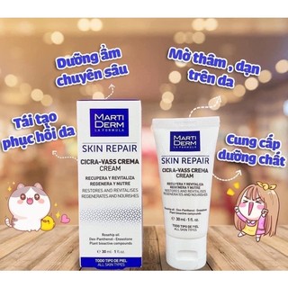 𝗞𝗲𝗺 D𝘂̛𝗼̛̃𝗻𝗴 𝗠𝗮𝗿𝘁𝗶𝗗𝗲𝗿𝗺 𝗦𝗸𝗶𝗻 𝗥𝗲𝗽𝗮𝗶𝗿 𝗖𝗶𝗰𝗿𝗮 𝗩𝗮𝘀𝘀 𝗖𝗿𝗲𝗮𝗺 30ml| 𝘁𝗮́𝗶 𝘁𝗮̣𝗼 𝗱𝗮, 𝗽𝗵𝘂̣𝗰 𝗵𝗼̂̀𝗶 𝗱𝗮 𝗻𝗵𝗮̣𝘆 𝗰𝗮̉𝗺 𝟯𝟬𝗺𝗹
