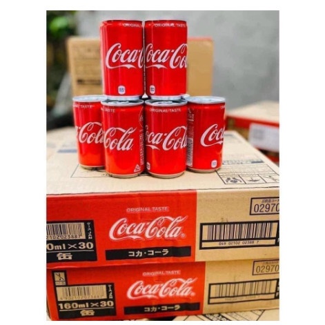 [ Siêu Rẻ] Thùng 30 lon Coca Mini Nhật 160ml | Coca nhí, Coca cola mini