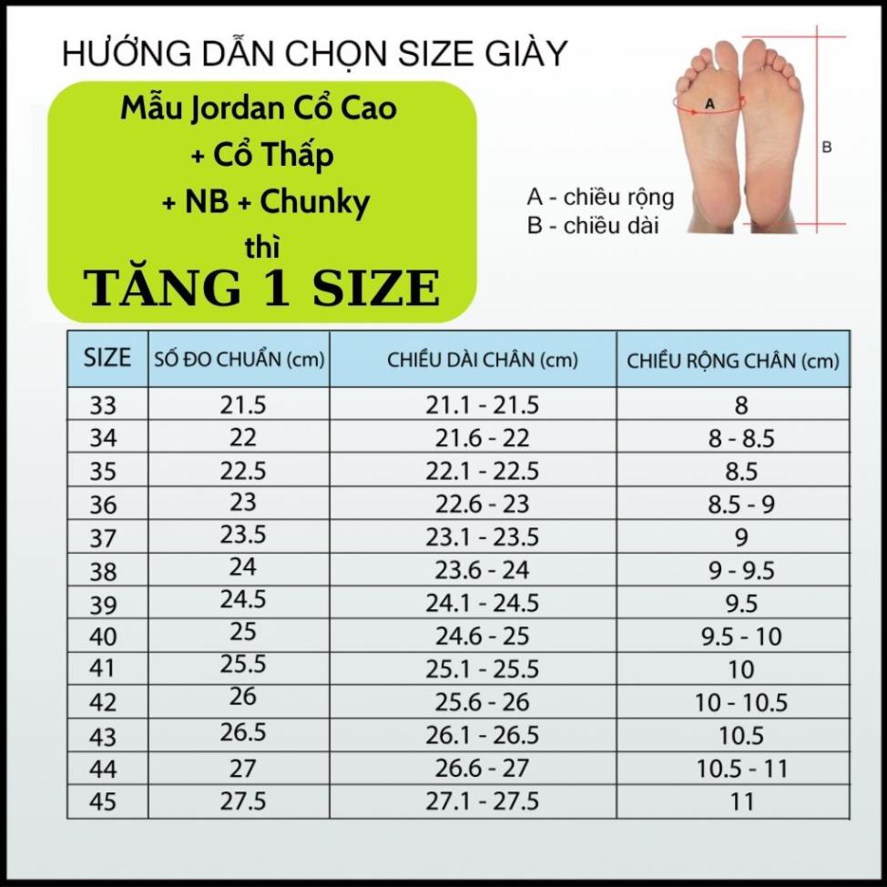 Giày Jordan Cổ Thấp Nam Nữ, Giày Air JD Panda Nam Nữ Hàng Đẹp Full size