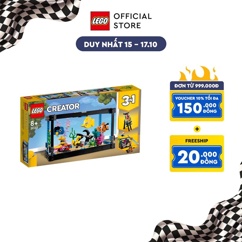 LEGO Creator 3in1 31122 Bể cá thần kì (352 chi tiết)