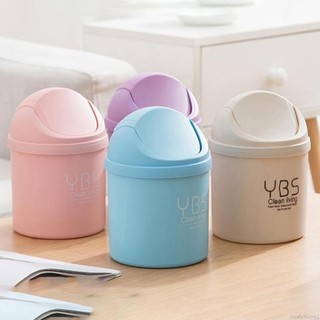 Thùng rác mini để bàn ybs văn phòng thùng rác nhỏ có nắp đậy