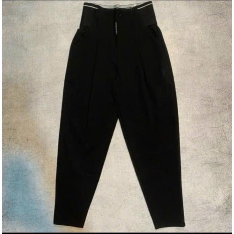 Quần Baggy Nữ: Cạp Chun, Lưng Cao 10cm, Chất UMI Dày Dặn, Co Giãn - Cho Cảm Giác Thoải Mái và Phong Cách