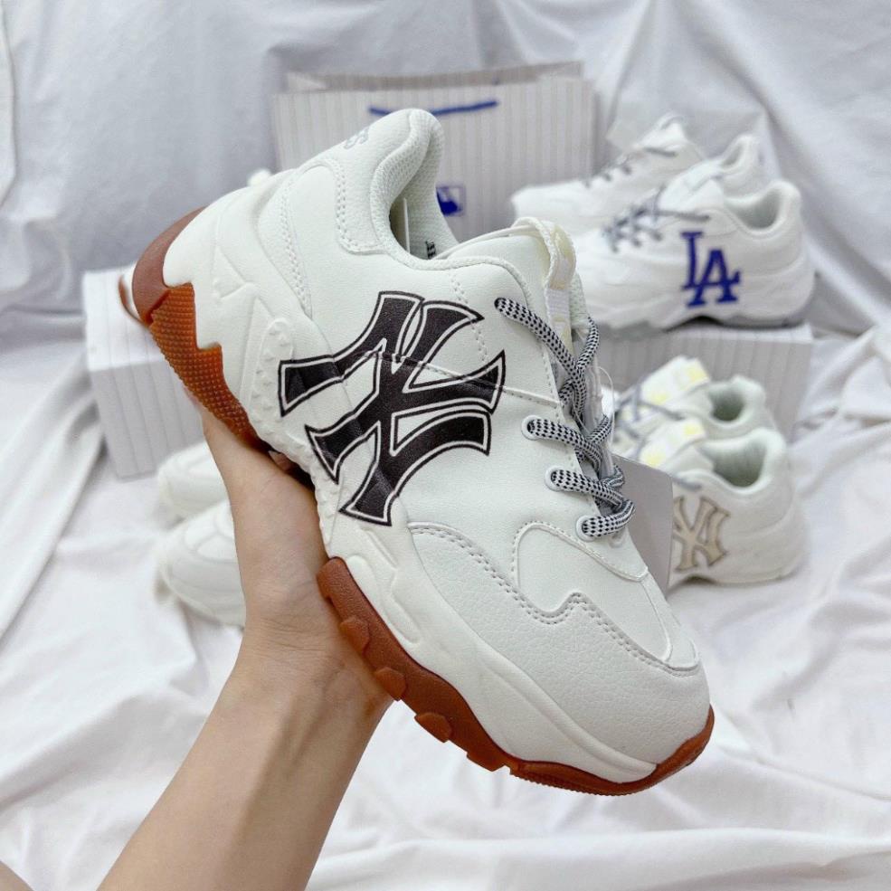 Giày 𝐌𝐋𝐁 Boston LA ,NY Đế Nâu, Giày Thể Thao 𝐌𝐋𝐁, Giày Sneaker  nam nữ cổ ngắn đế độn 5cm tăng chiều cao