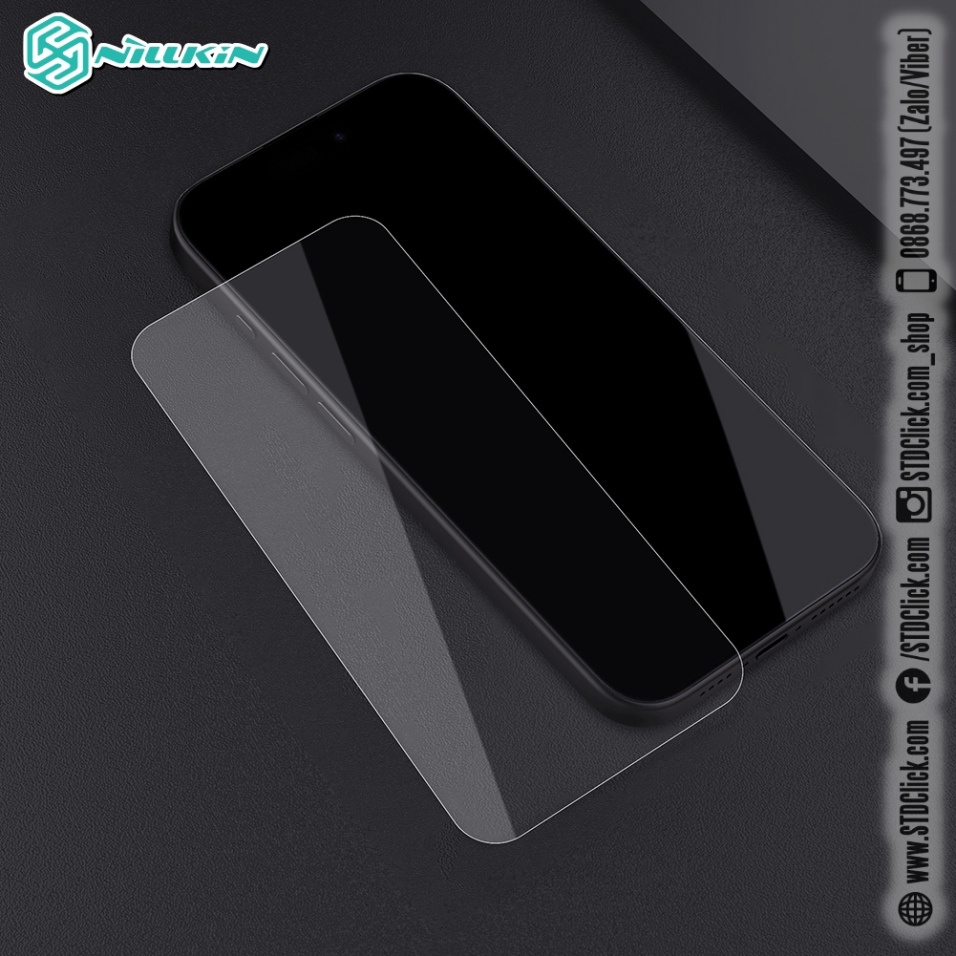 KÍNH CƯỜNG LỰC IPHONE 15 PRO MAX - 15 PRO - 15 PLUS - 15 NILLKIN H+PRO 0.2MM CHÍNH HÃNG - hàng chuẩn