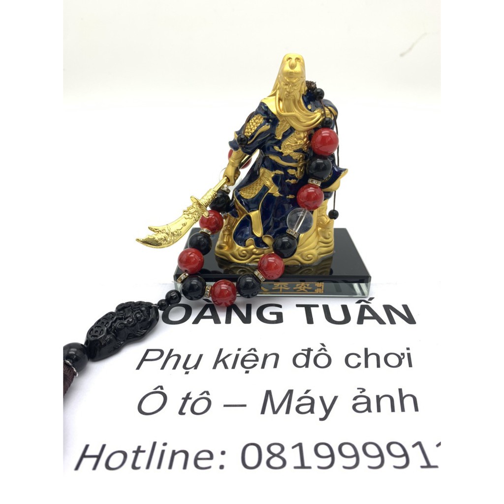 Tượng nước hoa Quan Công Vân Trường Quan Vũ 3 màu sang trọng trang trí taplo nhà cửa