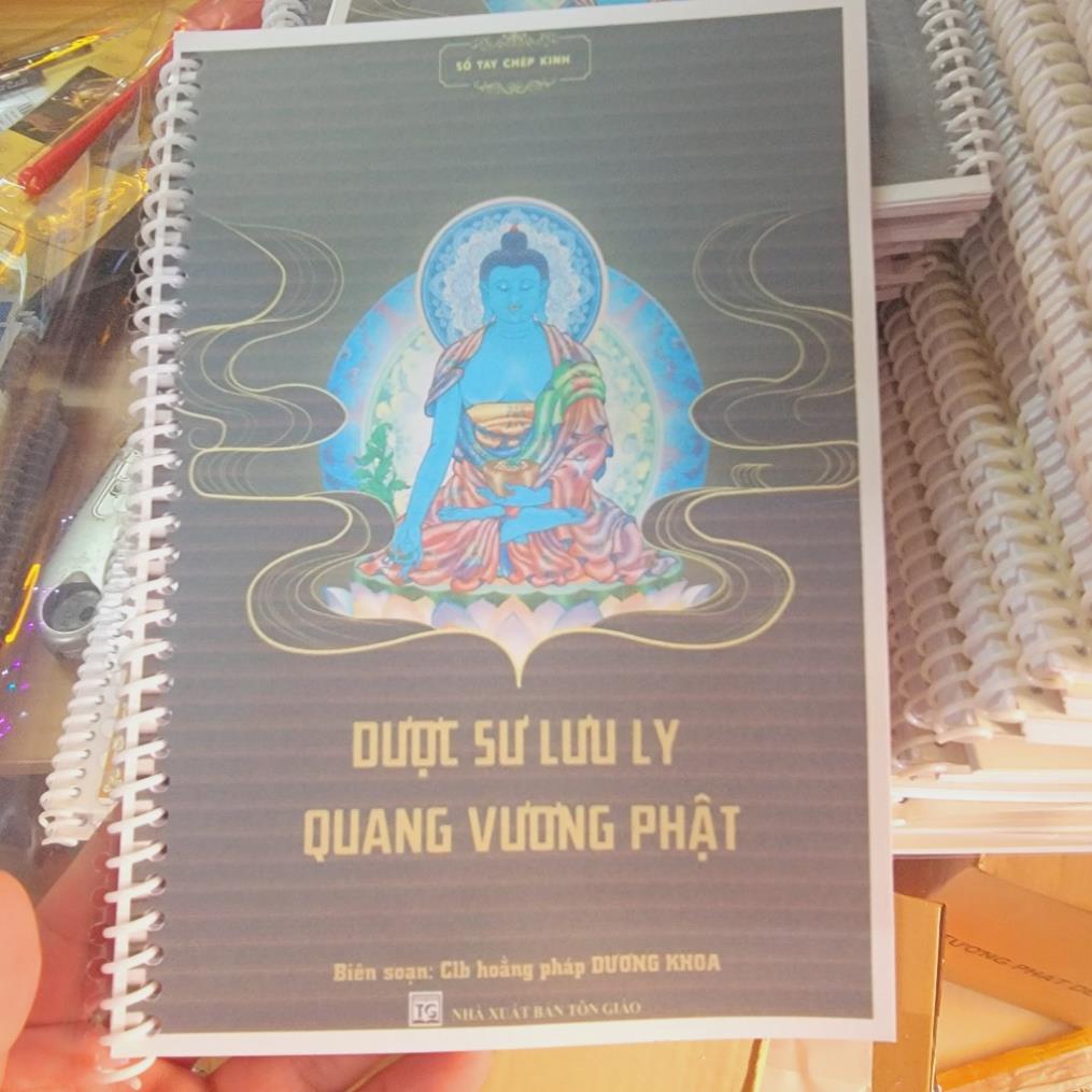 Tặng viết, Vở chép kinh DƯỢC SƯ cao cấp nhiều size