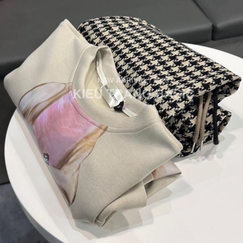 BỘ NỈ THỎ BE QUẦN KÊ ZICZAC HOT