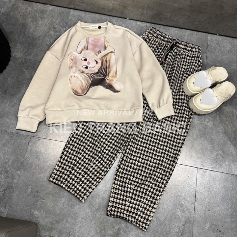 BỘ NỈ THỎ BE QUẦN KÊ ZICZAC HOT