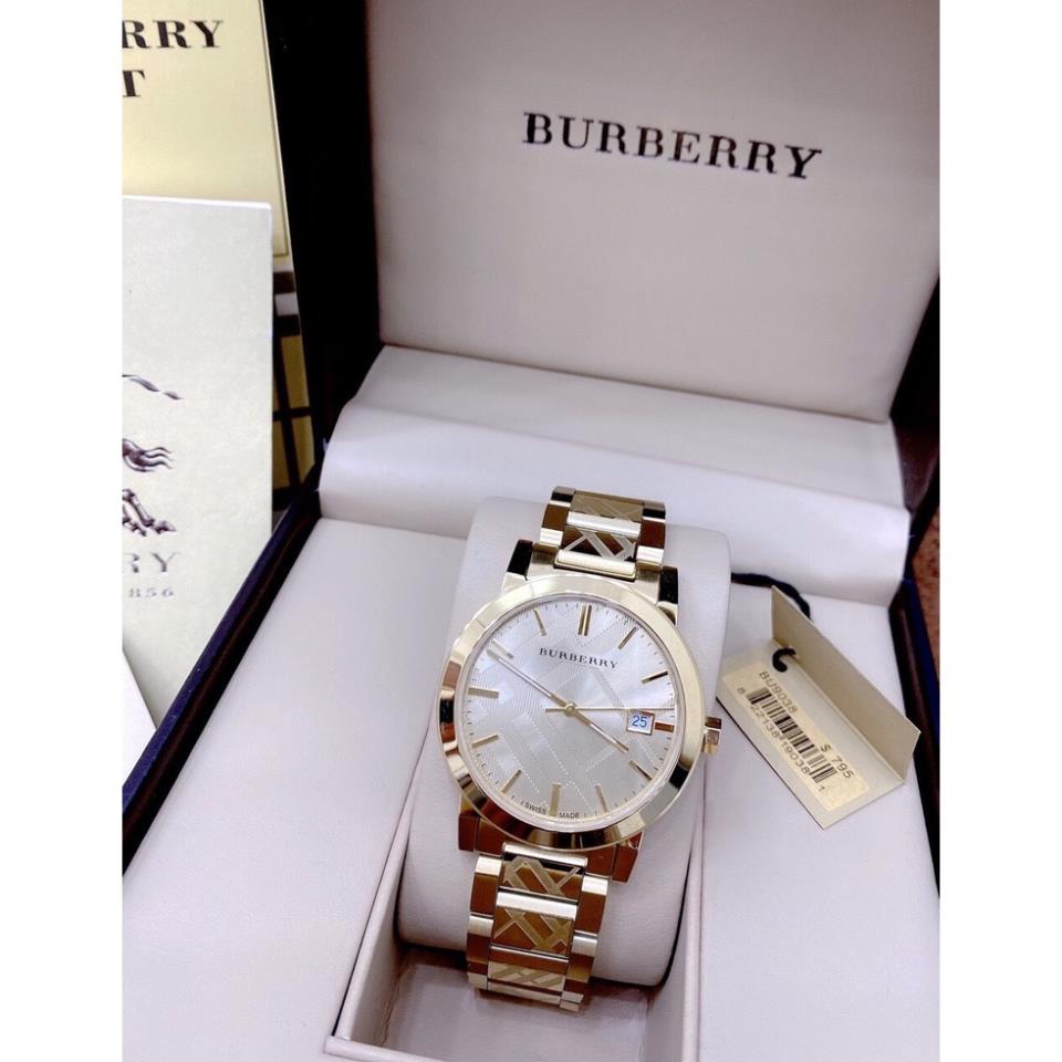 Đồng hồ Bubery Nữ cao cấp chạy pin máy Nhật size 28-34mm dây vân kim loại vàng gold rực rỡ