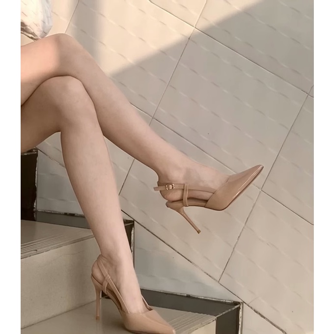 Sandal Cao Gót Mũi Nhọn Thiết Kế Mới Thời Trang 2023 Dành Cho Nữ