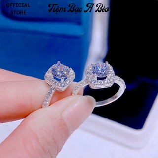 Nhẫn bạc nữ đính đá nhiều mẫu mới - tiệm bạc a béo silver