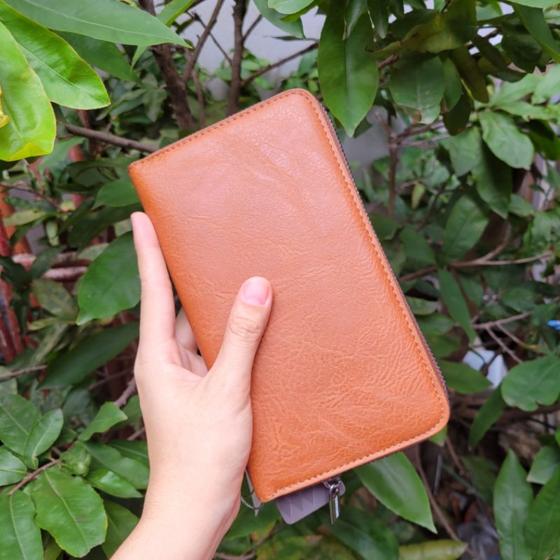 Ví da bóp nam dài Valentino Creations Malaysia wallet black  Rfid