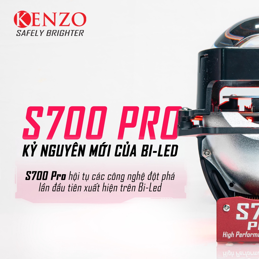 Đèn Led Bi Cầu Siêu Sáng Bi led Kenzo S700 Pro New 2023