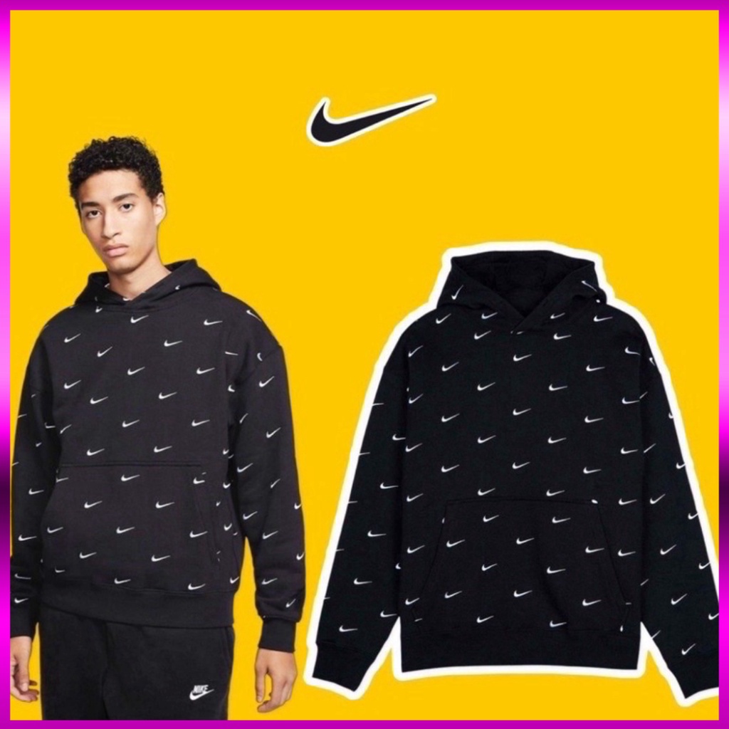 Áo Hoodie Ni.k.e In Nỉ Bông Siêu Dày Hot Trend Unisex