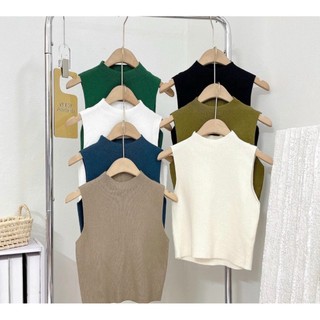 Áo mịn sát nách dáng croptop ôm sexy,áo ba lỗ len dáng ngắn tôn body A828 SUTANO Na Na