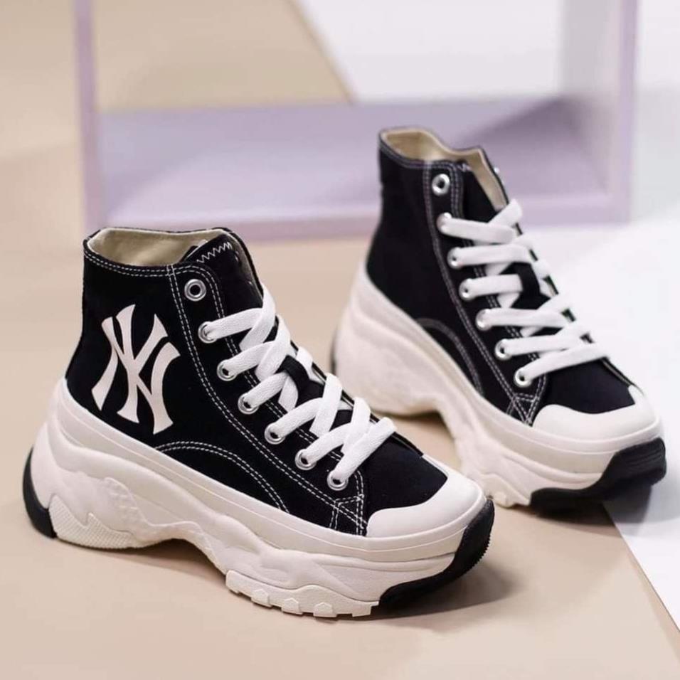 Siêu phẩm giày thể thao MLB độn đế mlb chunky low high, siêu phẩm mlb hot trend nam nữ fullboxbill