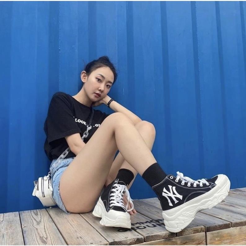 Siêu phẩm giày thể thao MLB độn đế mlb chunky low high, siêu phẩm mlb hot trend nam nữ fullboxbill