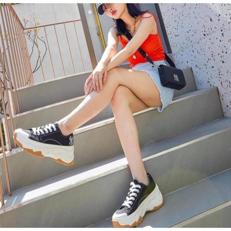 Siêu phẩm giày thể thao MLB độn đế mlb chunky low high, siêu phẩm mlb hot trend nam nữ fullboxbill