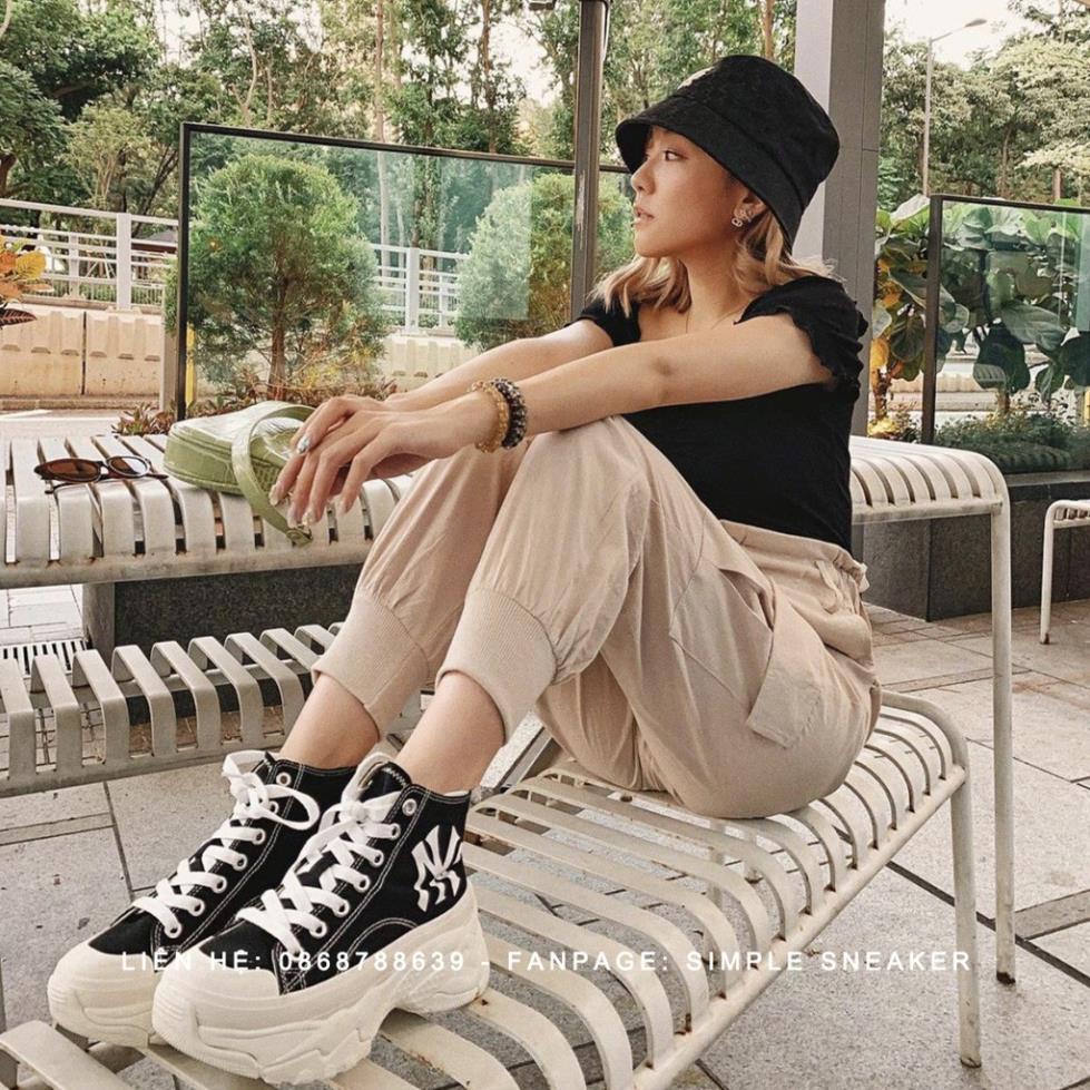 Siêu phẩm giày thể thao MLB độn đế mlb chunky low high, siêu phẩm mlb hot trend nam nữ fullboxbill