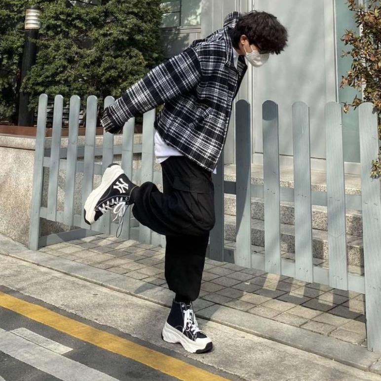 Siêu phẩm giày thể thao MLB độn đế mlb chunky low high, siêu phẩm mlb hot trend nam nữ fullboxbill