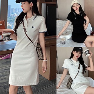 Váy polo cổ bẻ,đầm suông sơ mi họa tiết phối viền basic chất thun tăm co giãn V817 SUTANO Na Na