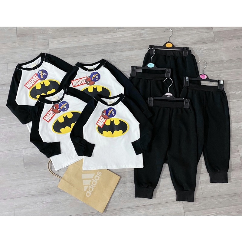 Set bộ BATMAN cho bé trai chất cotton 4c co giãn siêu đẹp