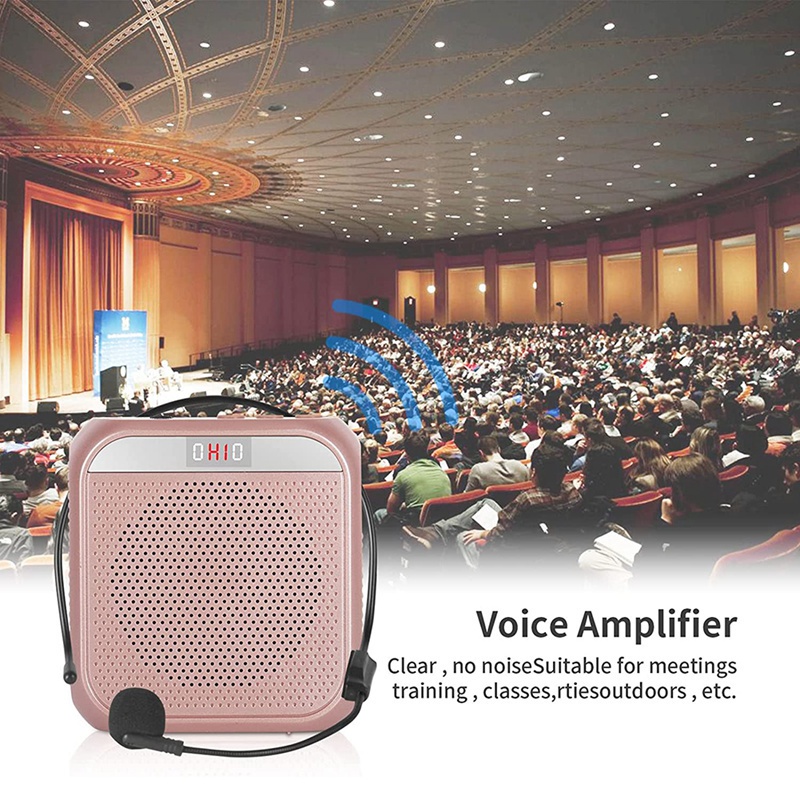 Loa Khuếch Đại Loại Nhỏ Máy Trợ Giảng Không Dây Smart Chuyên Nghiệp Cáp USB Thẻ TF Kèm Cho Giáo Viên/Hướng Dẫn Viên