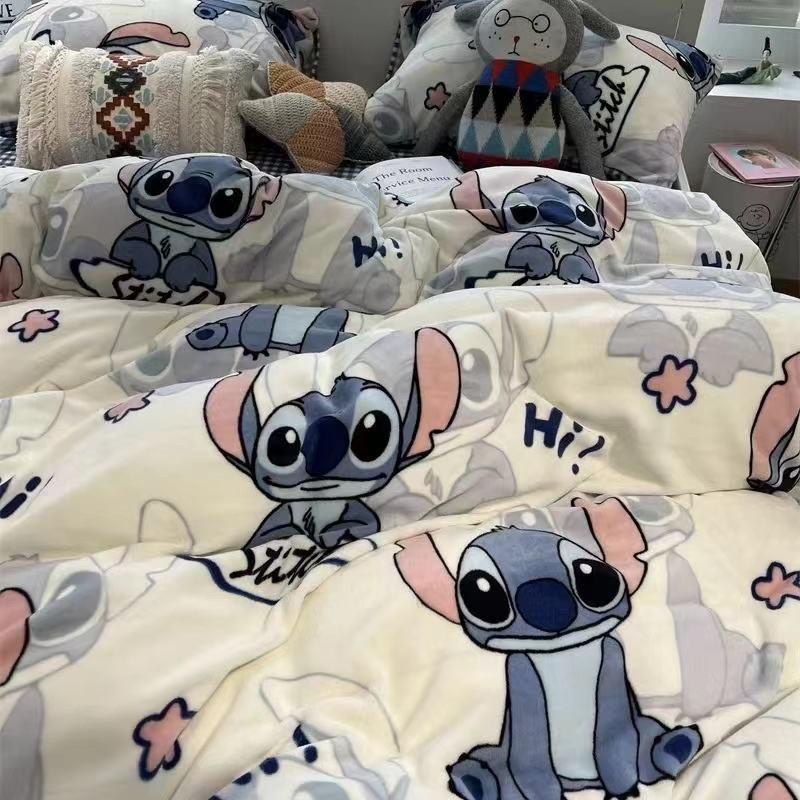 Bộ Chăn Ga Và Vỏ Gối Họa Tiết kuromi Dễ Thương Cho Giường Ký Túc Xá