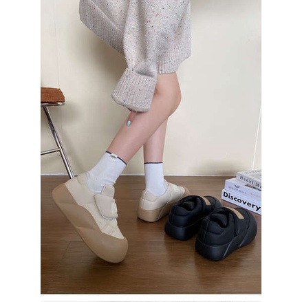 Giày Thể Thao Màu Trắng Thiết Kế Mới Thời Trang Theo Phong Cách retro Cho Nữ