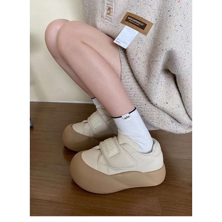 Giày Thể Thao Màu Trắng Thiết Kế Mới Thời Trang Theo Phong Cách retro Cho Nữ