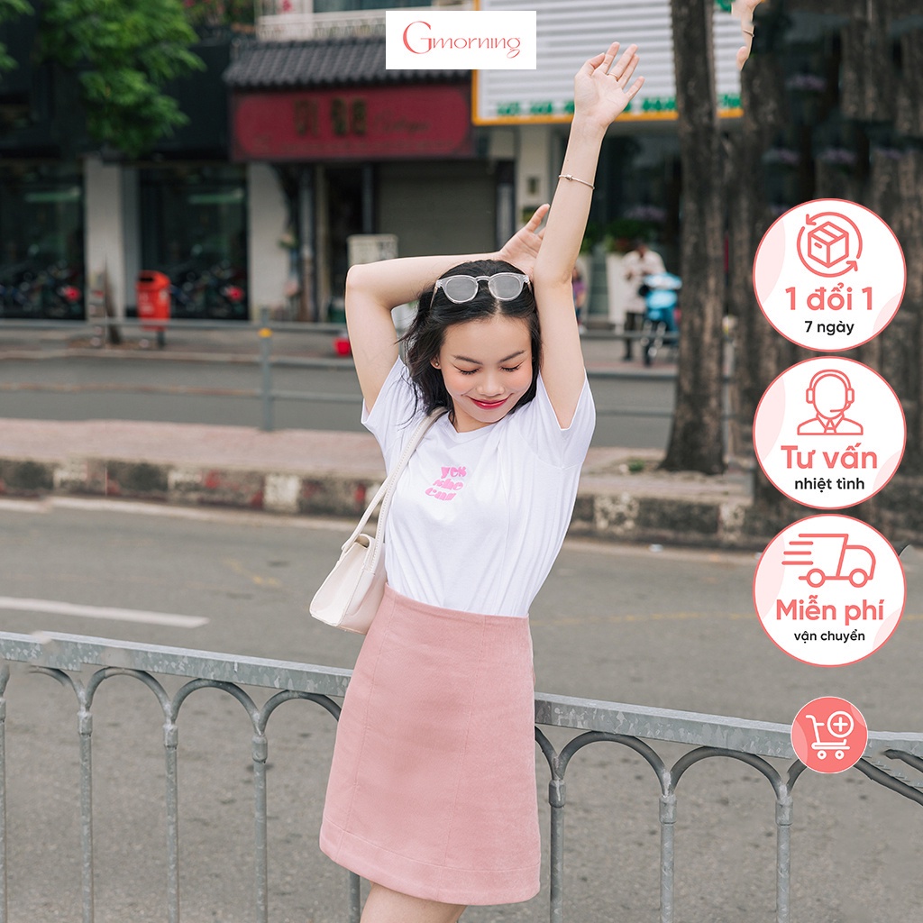 Áo thun babytee in cổ tròn YA19 thời trang Gmorning
