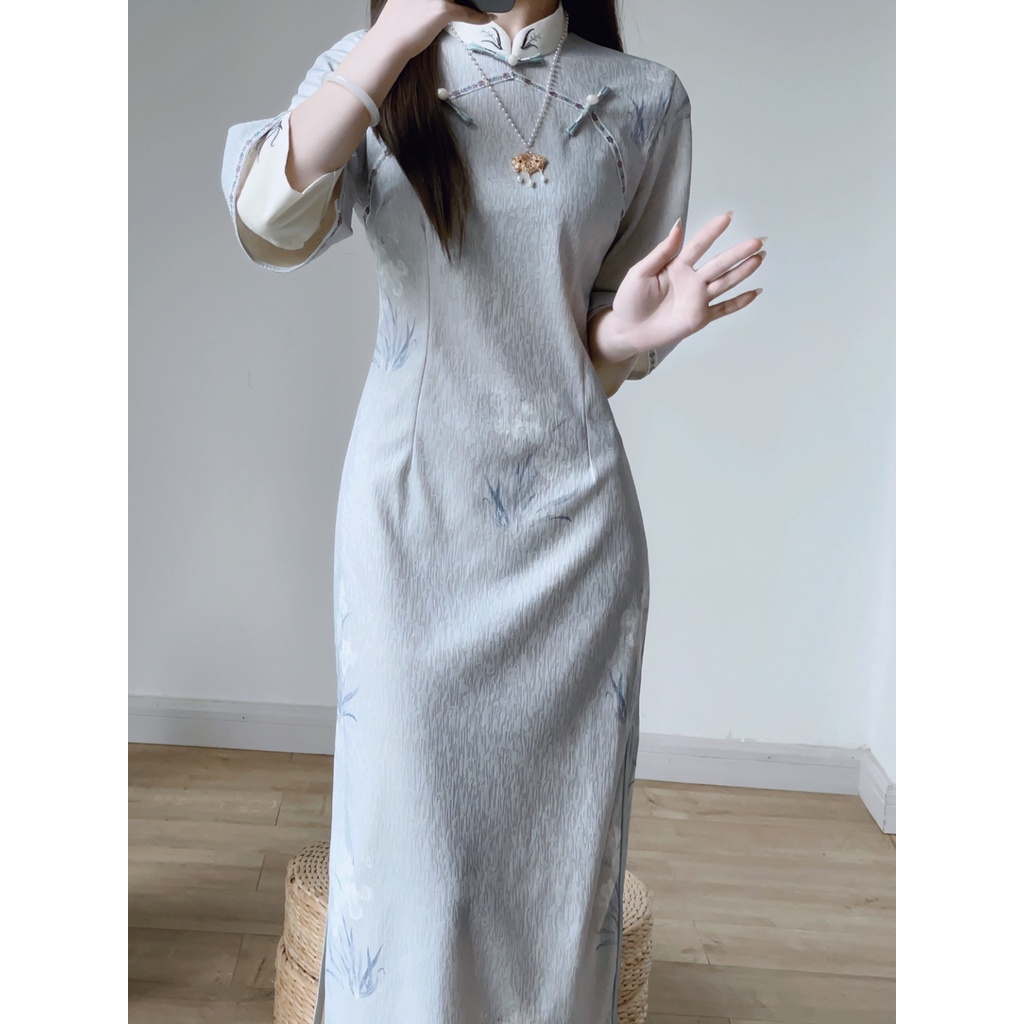 Sườn Xám Cách Tân Thiết Kế Mới Xinh Xắn Thời Trang Dành Cho Mùa Thu Đông