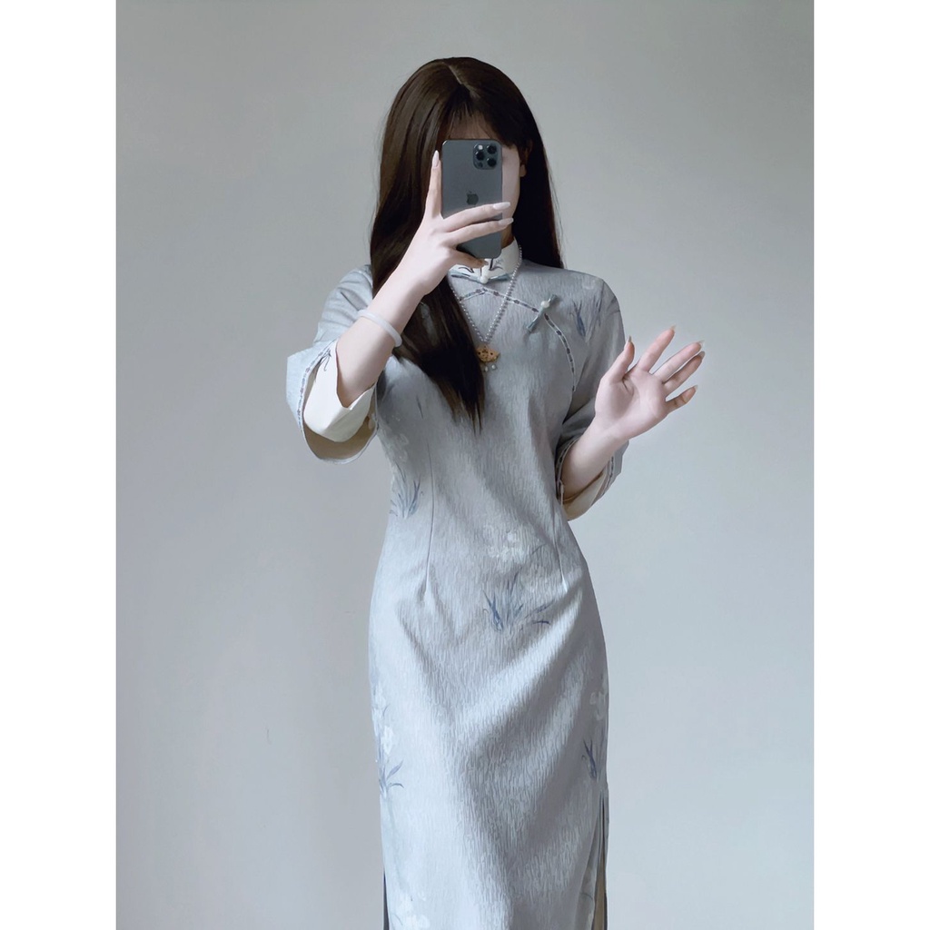 Sườn Xám Cách Tân Thiết Kế Mới Xinh Xắn Thời Trang Dành Cho Mùa Thu Đông