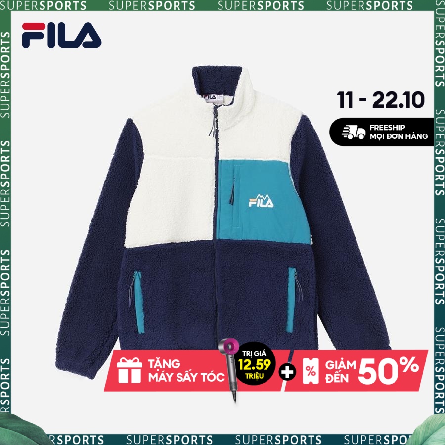 Áo khoác thời trang unisex Fila Ravi Sherpa Jacket - LM23C646-172