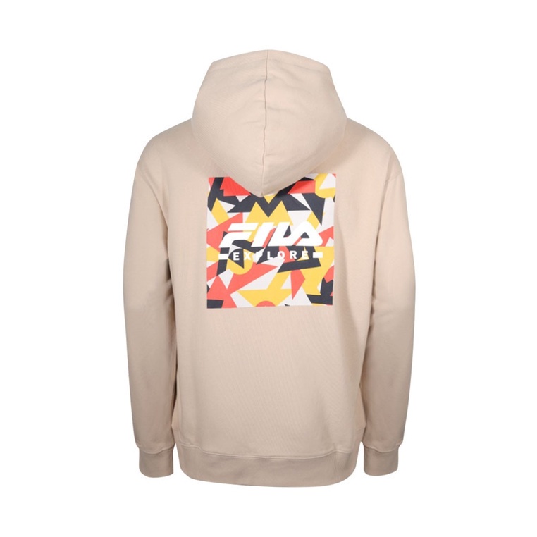 Áo khoác hoodie tay dài có nón unisex Fila Explore Hoody - FS2POD4791X-BEG