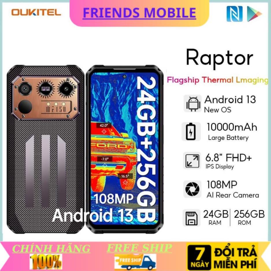 Điện thoại IIIF150 Raptor G99 chống nước,chống sốc RAM 24GB+256GB PIN KHỦNG 10000mAh fullbox BH 12 tháng