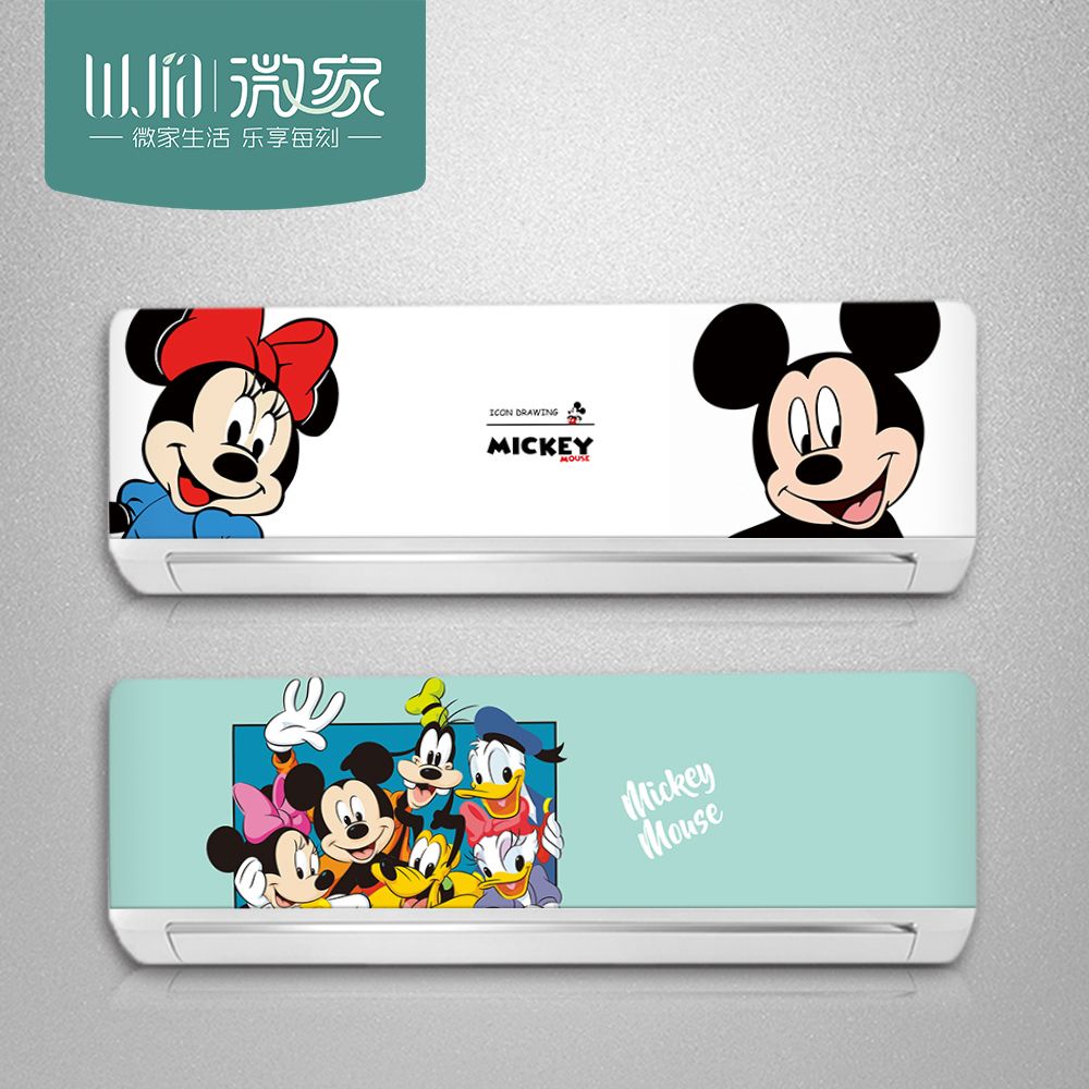 Miếng Dán Trang Trí Tủ Lạnh / Máy Điều Hòa Hình Chuột mickey Dễ Thương Cho Bé