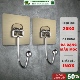 Móc dán tường chịu lực siêu dính treo đồ, vật dụng đa năng tiện ích inox 304