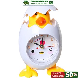 Đồng hồ báo thức để bàn thiết kế hình gà con dễ thương tiện dụng 🍁FREESHIP🍁 - Kho Sỉ CK 668