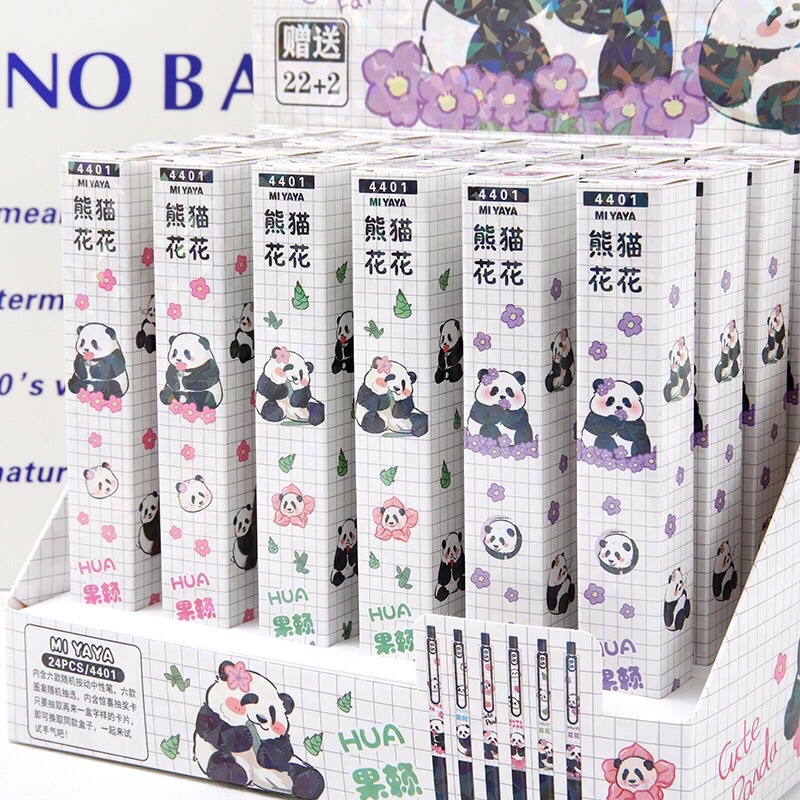 Bút mực đen hình gấu trúc panda Hoa Hoa đáng yêu