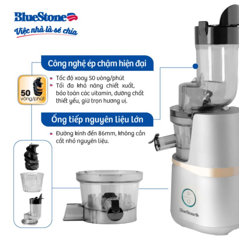 Máy Ép Chậm BlueStone SJB-6558 150W