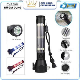 Đèn pin siêu sáng 11 chức năng Solar Power Flashlight - 01 đổi 01 07 ngày (APS)