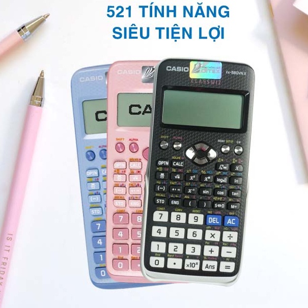 Máy tính CASIO Fx 580VN X thế hệ mới  Độ Chính Xác Cao - Máy Tính Giá Rẻ - Hàng Thái Bảo Hành 24 Tháng