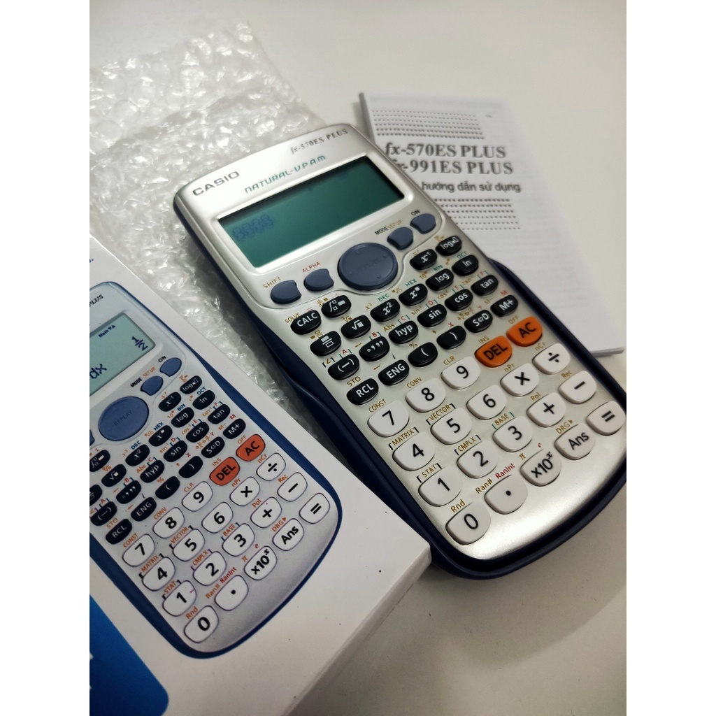 Máy Tính CASIO Fx 570ES Plus Máy Tính Học Sinh Giá Rẻ Được Mang Vào Phòng Thi - Hàng Thái Bảo Hành 24 Tháng