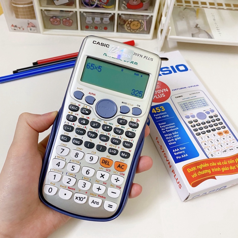 Máy Tính CASIO FX570 VN PLus Máy Tính Học Sinh Giá Rẻ - Được Mang Vào Phòng Thi - Hàng Thái Bảo Hành 24 Tháng