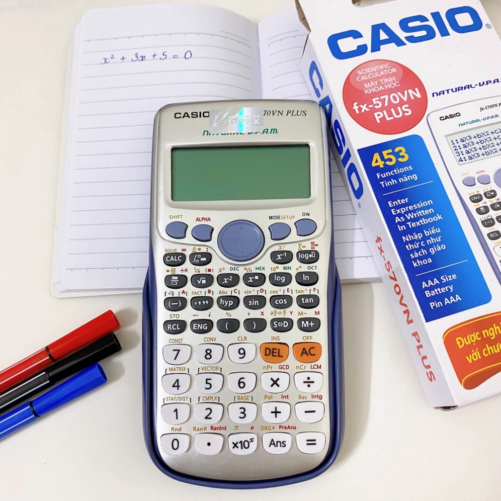 Máy Tính CASIO FX570 VN PLus Máy Tính Học Sinh Giá Rẻ - Được Mang Vào Phòng Thi - Hàng Thái Bảo Hành 24 Tháng